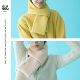 me. マフラー レディース 冬 ふわふわ ミードット ブランド 無地 おしゃれ プレゼント ウール 綿 起毛 チクチクしない コンパクト ロゴ 刺繍 軽量 軽い 日本製 cloudy wool フラッフィマフラー me-25310