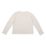 me. Tシャツ レディース 長袖 ミードット ブランド 女性 ナチュラル シルク天竺 カットソー ロングスリーブ 無地 シルク 日本製 薄手 シンプル トップス 手洗い可 washable silk jersey ロングスリーブT me-25412