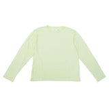 me. Tシャツ レディース 長袖 ミードット ブランド 女性 ナチュラル シルク天竺 カットソー ロングスリーブ 無地 シルク 日本製 薄手 シンプル トップス 手洗い可 washable silk jersey ロングスリーブT me-25412