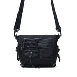 【正規品1年保証】 マキャベリック ショルダーバッグ メンズ レディース 軽量 斜めがけバッグ 小さめ MAKAVELIC ブランド かっこいい シンプル 斜めがけ 撥水 防水 黒 A5 SQUAD SUPPLY SHOULDER BAG 3125-10511