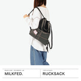 ミルクフェド リュック レディース 通学 MILKFED. ナップサック バッグ 軽量 軽い おしゃれ かわいい 2WAY 背負い 肩がけ トート 巾着 通勤 カジュアル リュックサック 女子 ブランド A4 MULTI COLOR KNAPSACK 103252053004