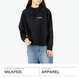 ミルクフェド パーカー レディース 薄手 UVカット MILKFED. トップス UV 紫外線対策 UPF50+ 吸水速乾 超軽量 ラッシュガード おしゃれ 無地 ボーダー 海 プール MILKFED.×OP RASH GUARD ZIP HOODIE 103252012001