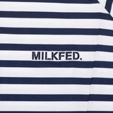 ミルクフェド パーカー レディース 薄手 UVカット MILKFED. トップス UV 紫外線対策 UPF50+ 吸水速乾 超軽量 ラッシュガード おしゃれ 無地 ボーダー 海 プール MILKFED.×OP RASH GUARD ZIP HOODIE 103252012001