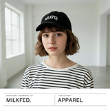 ミルクフェド キャップ レディース コーデュロイ MILKFED. 秋冬 帽子 ロゴ ブリムキャップ ショートブリム 秋 冬 かわいい おしゃれ ガーリー カジュアル ロゴキャップ シンプル バイカラー LOGO CORDUROY CAP 103253051005
