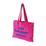 ミルクフェド トートバッグ レディース 大きめ MILKFED. 軽量 大学生 かわいい 軽い トート バッグ ロゴ 横型 肩掛け おしゃれ 女子 ブランド 手持ち ロゴトート A4 LOGO FLUFFY BAG 103253053006