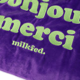 ミルクフェド トートバッグ レディース 大きめ MILKFED. 軽量 大学生 かわいい 軽い トート バッグ ロゴ 横型 肩掛け おしゃれ 女子 ブランド 手持ち ロゴトート A4 LOGO FLUFFY BAG 103253053006