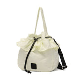 ミルクフェド ショルダーバッグ レディース MILKFED. 軽量 バッグ ショルダー 斜めがけ キルト ハート かわいい おしゃれ 巾着バッグ フリル 2WAY A5 HEART QUILTED DRAWSTRING BAG 103254053002