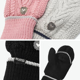 ミルクフェド 手袋 レディース 防寒 指なし MILKFED. かわいい ミトン ブランド 女性 ケーブル編み ハート グローブ 大人 人気 裏ボア フィンガーレス おしゃれ 2WAY HEART CABLE MITTENS 103254054004