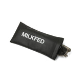 ミルクフェド サングラス レディース 女性 MILKFED. ブランド スクエア おしゃれ 運転 車 軽量 軽い ロゴ カジュアル クリア UVカット 紫外線カット UV 紫外線 LOGO SQUARE SUNGLASSES 103261054009