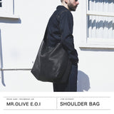 ミスターオリーブ イー.オー.アイ ショルダーバッグ メンズ 斜めがけバッグ 大きめ B4 A4 MR.OLIVE E.O.I 斜めがけ 大人 上品 本革 ブランド 日本製 撥水 WATER PROOF WASHABLE LEATHER BIG SHOULDER BAG ME649