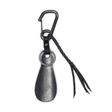 Mr. Olive E.O.I Shoe Horn Portable MR.OLIVE E.O.I Shoe Horn Brass Leather Key Ring Carabiner Brand Stylish Mobile Shoe Horn Made in Japan POLISHED STEER LEATHER BRASS SHOE HORN KEY RING ME361