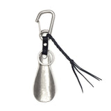 Mr. Olive E.O.I Shoe Horn Portable MR.OLIVE E.O.I Shoe Horn Brass Leather Key Ring Carabiner Brand Stylish Mobile Shoe Horn Made in Japan POLISHED STEER LEATHER BRASS SHOE HORN KEY RING ME361