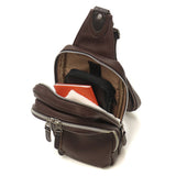 콧수염 바디 백 콧수염 슬링 백 1 숄더백 대각선 수직 리그 가죽 여행 가방 브랜드 남성 숙녀 JGH-4596