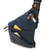 콧수염 바디 가방 콧수염 주후 2way 숄더백 대각선 대각선 1 숄더백 얇은 가방 라벨 수확 레이블 남성 숙녀 Juo-4785