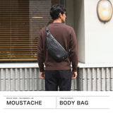 ムスタッシュ ボディバッグ メンズ MOUSTACHE バッグ ブランド ペットボトル かっこいい 小さめ 斜めがけ クロスボディ ショルダー 薄型 スリム 保冷 おしゃれ 横型 A5 JFH 保冷機能付きボディバッグ JFH-0370