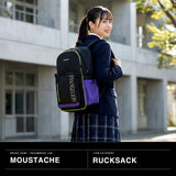 ムスタッシュ エヴァンゲリオン リュック MOUSTACHE レディース メンズ 大容量 通学 バッグ 軽量 大きめ ブランド スクールリュック A4 PC 14インチ マチ拡張 24~30L エヴァンゲリオンコラボ MEV-4008