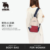 モズ ボディバッグ レディース ワンショルダー 小さめ moz バッグ 軽量 軽い ブランド 斜め掛け 大人 おしゃれ カジュアル シンプル 縦型 ショルダー 撥水 はっ水 丈夫 アウトドア 北欧 A5 4L ZZRK ZZRK-05
