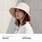 ミルサ 帽子 レディース milsa ハット UV 遮光 日焼け防止 あご紐 紐付き ブランド 春 夏 春夏 紫外線対策 洗える たためる 吸汗速乾 サイズ調整 おしゃれ カジュアル 1級遮光 アドベンチャーハット 251-061202