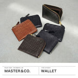 マスターアンドコー 財布 メンズ レディース 革 MASTER&Co. ブランド コンパクト 本革 レザー 日本製 シンプル 小さめ 薄型 スリム カード 小銭 大人 コインケース ミニ財布 L字ファスナー IBIZA MC1487