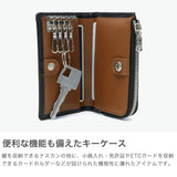 【正規取扱店】 マスターピース キーケース 革 メンズ レディース master-piece 小銭入れ 本革 レザー ブランド 小銭入れ付き 一体型 コンパクト カード入れ おしゃれ 4連 L字ファスナー 日本製 Notch 223056