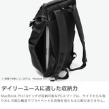 【正規取扱店】 マスターピース リュック メンズ リュックサック 大容量 master-piece ブランド 大人 ビジネス デイパック かぶせ 黒 防水性 A4 B4 PC収納 Progress Coating ver. フラップバックパック 02406-sc