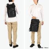 【正規取扱店】 マスターピース リュック メンズ リュックサック 大容量 master-piece ブランド 大人 ビジネス デイパック かぶせ 黒 防水性 A4 B4 PC収納 Progress Coating ver. フラップバックパック 02406-sc