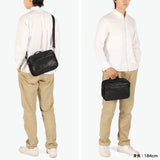 【正規取扱店】 マスターピース ショルダーバッグ メンズ 斜めがけバッグ master-piece ブランド 大人 かっこいい 小さめ 横型 ヨコ 斜めがけ バッグ 黒 日本製 防水性 A5 二層 M Progress Coating ver. 02407-sc