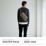 【正規取扱店】 マスターピース ボディバッグ メンズ 本革 ワンショルダー master-piece バッグ 革 レザー A5 ショルダー 斜めがけバッグ 斜め掛け 防水 ワンショルダーバッグ 日本製 drum スリングバッグ 03062