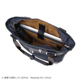 【正規取扱店】 マスターピース トートバッグ メンズ 大きめ ファスナー付き A4 大容量 master-piece バッグ カジュアル ビジネス 大人 ナイロン 2WAY ショルダー 防水 12L 日本製 STREAM 2-WAY TOTE BAG 05004