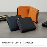 マッキントッシュ ロンドン 二つ折り財布 メンズ レディース BOX型小銭入れ ブランド MACKINTOSH LONDON 小銭入れあり 財布 二つ折り コンパクト 二つ折 革  折り財布 L字ファスナー 牛革 シンプル おしゃれ EM WMKL6060089