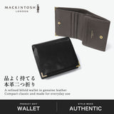 マッキントッシュ ロンドン 二つ折り財布 メンズ レディース ブランド 札 本革 薄型 MACKINTOSH LONDON 小銭入れあり 小銭 コンパクト 革 レザー 軽量 軽い シンプル おしゃれ ウォレット CLIP 札入 WMKL6060100