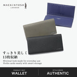 マッキントッシュ ロンドン 長財布 メンズ レディース 本革 MACKINTOSH LONDON 財布 大容量 ブランド 革 レザー 革財布 カードたくさん かぶせ おしゃれ 型押し 軽量 軽い 大人 上品 PIN ピン 束入 WMKL6060104