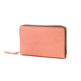 Neld Wallet Bifold Wallet Men's Women's NELD Bifold Genuine Leather Cowhide Leather Box Type Coin Purse Card Holder Card Brand Round Zipper Plant Dyed Made in Japan BOTANICAL Round Middle Wallet AN290