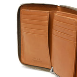 ネルド 財布 二つ折り財布 メンズ レディース NELD 二つ折 本革 牛革 レザー BOX型 小銭入れ カード入れ カード ブランド ラウンドファスナー 草木染め 日本製 BOTANICAL ラウンドミドル財布 AN290