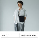 ネルド ショルダーバッグ メンズ ブランド NELD 斜めがけ 小さめ 革 レザー かっこいい 大人 軽量 フラップ かぶせ 縦 シンプル 日本製 純国産 A5 2WAY ROLL-N ロールオイルレザー 2WAYショルダー小 FN631