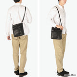 ネルド ショルダーバッグ メンズ ブランド NELD 斜めがけ 小さめ 革 レザー かっこいい 大人 軽量 フラップ かぶせ 縦 シンプル 日本製 純国産 A5 2WAY ROLL-N ロールオイルレザー 2WAYショルダー小 FN631