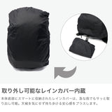 ノアール リュック メンズ レディース 大容量 おしゃれ 通学 通勤 NoiR バックパック 大きめ PC収納 ノートPC レインカバー 出張 ビジネス スーツケース連結 カジュアル B4 15inch Gemini backpack N23001