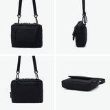 ノアール ショルダーバッグ メンズ レディース NoiR 小さめ 小さい コンパクト 斜め掛け ショルダー バッグ かっこいい ブランド 大人 ポーチ 軽量 軽い 撥水 カラビナ シンプル 黒 Switch shoulder N24002