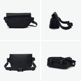 ノアール ショルダーバッグ メンズ レディース NoiR 小さめ 斜めがけ 軽量 大人 ブランド マグネット フラップ ショルダー 撥水 おしゃれ ワンショルダー ボディバッグ ハーフロールタイプ Hexa shoulder N24005