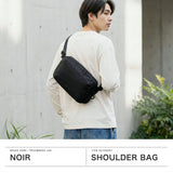 ノアール ショルダーバッグ メンズ レディース NoiR B5 斜めがけ ブランド 小さめ 軽量 軽い 撥水 耐水 防汚 タブレット収納 10インチ コーデュラ かっこいい シンプル 無地 4.8L Individually shoulder N25006