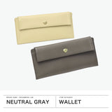 ニュートラルグレイ 財布 レディース Neutral Gray 長財布 本革 ブランド 薄い かわいい 薄型 革 かぶせ ロングウォレット レザー ブラック 小銭入れあり カード おしゃれ 日本製 ハスキー 1014-697 1013-705