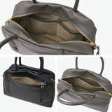 ニュートラルグレイ トートバッグ レディース ファスナー付き Neutral Gray バッグ 軽量 軽い 小さめ 無地 かわいい 旅行 2WAY A5 日本製 ショルダーバッグ 斜め掛け 手さげ ハンドバッグ 革 ハスキー 6026-745