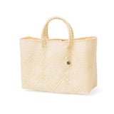 OJO DE MEX かごバッグ ビニール トート オホ デ メックス トートバッグ レディース A4 大きめ バッグ 手編み 軽量 軽い ブランド カゴバッグ 春 夏 メルカドバッグ おしゃれ かわいい ビニール製 Plastico Cago Tote Chico