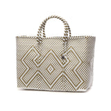 OJO DE MEX かごバッグ ビニール トート オホ デ メックス トートバッグ レディース A4 大きめ バッグ 手編み 軽量 軽い ブランド カゴバッグ 春 夏 メルカドバッグ おしゃれ かわいい ビニール製 Plastico Cago Tote Chico