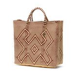 OJO DE MEX かごバッグ ビニール トート オホ デ メックス トートバッグ レディース A4 大きめ バッグ 手編み 軽量 軽い ブランド カゴバッグ 春 夏 メルカドバッグ おしゃれ かわいい ビニール製 Plastico Cago Tote Regular