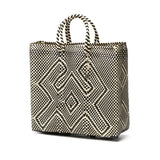 OJO DE MEX トートバッグ かごバッグ レディース 大きめ A4 オホ デ メックス 軽量 軽い ブランド かわいい ビニール ビニール製 紐 カゴバッグ 黒 夏 春 メルカドバッグ トート バッグ Plastico CAGO Tote Regular