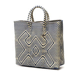 OJO DE MEX トートバッグ かごバッグ レディース 大きめ A4 オホ デ メックス 軽量 軽い ブランド かわいい ビニール ビニール製 紐 カゴバッグ 黒 夏 春 メルカドバッグ トート バッグ Plastico CAGO Tote Regular