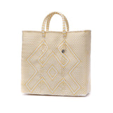 OJO DE MEX かごバッグ ビニール トート オホ デ メックス トートバッグ レディース A4 大きめ バッグ 手編み 軽量 軽い ブランド カゴバッグ 春 夏 メルカドバッグ おしゃれ かわいい ビニール製 Plastico Cago Tote Regular