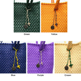 OJO DE MEX トートバッグ レディース  オホ デ メックス トート バッグ かごバッグ カゴバッグ 籠バッグ 軽量 軽い ブランド 小さめ A5 A5サイズ 春 夏 キューブ キューブ型 手編み チャーム付き Plastico Cago Tote Cube