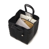 OJO DE MEX トートバッグ レディース  オホ デ メックス トート バッグ かごバッグ カゴバッグ 籠バッグ 軽量 軽い ブランド 小さめ A5 A5サイズ 春 夏 キューブ キューブ型 手編み チャーム付き Plastico Cago Tote Cube